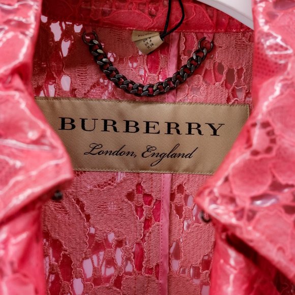 Burberry Pink Eastheath Embellished Trench Coat - Picture 5 of 16